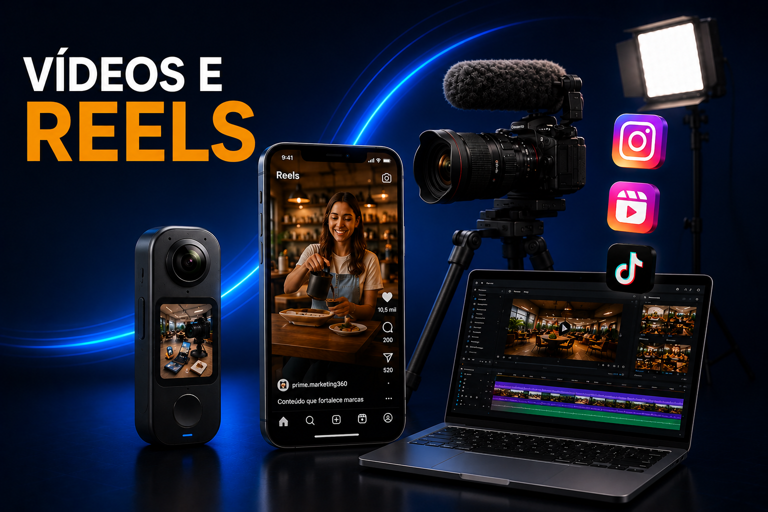 producao videos reels empresas instagram prime marketing 360 joao pessoa paraiba nordeste conteudo audiovisual profissional